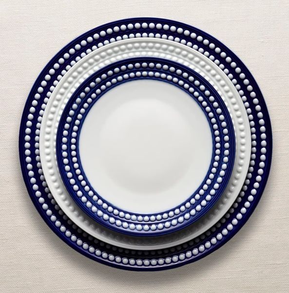 "Perl&eacute;e" replacement plate, Blue, 32 cm L_OBJET_PR400 photo