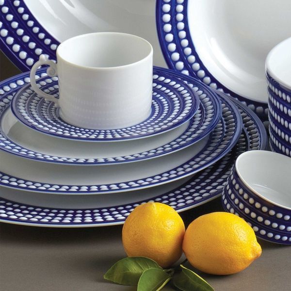 "Perl&eacute;e" replacement plate, Blue, 32 cm L_OBJET_PR400 photo