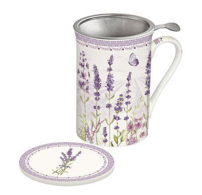 Чашка з заварником Easy Life LAVENDER FIELD 300 мл. (R0280-LAVF) Easy LifeR0280-LAVF фото