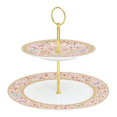Serving dish (2 levels) Easy Life MAJESTIC BUTTERFLIES d:19/27 cm. (R1352-MAJB) Easy LifeR1352-MAJB photo
