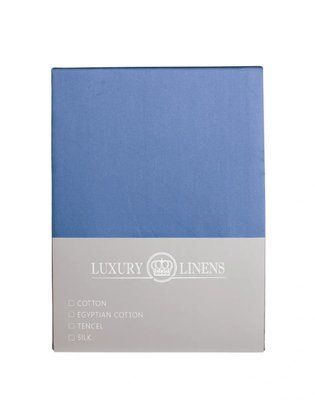 Простыня LUXURY LINENS Aliento BLUE, Египетский хлопок, 200x260 см luli441200260 фото