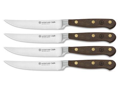 Set of 4 W&uuml;sthof Crafter steak knives, brown. W&uuml;sthof100000015 photo