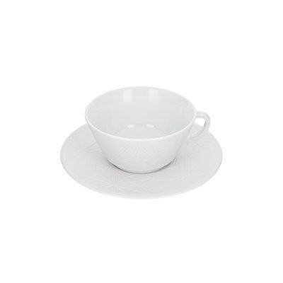 Чайная чашка с блюдцем матовые "Vitruv Graphic Bisque" MEISSEN_860101-45633-1 фото