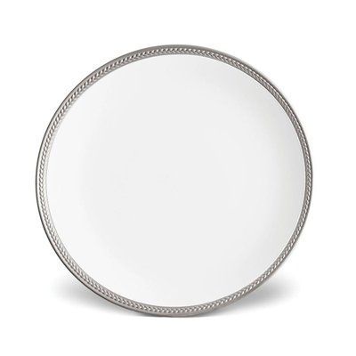 Обідня тарілка, інкрустована платиною "Soie Tress&eacute;e" L_OBJET_ST310 фото