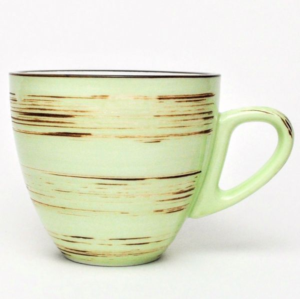 Tea cup Wilmax Spiral Pistachio 300 ml. WilmaxWL-669136 / A photo