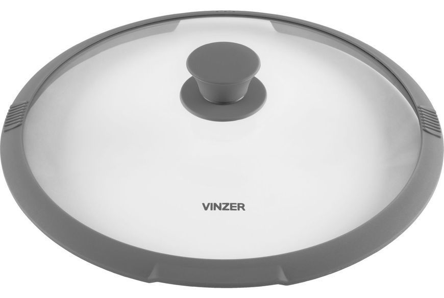 Кришка Vinzer 24 см скляна Vinzer50250 фото