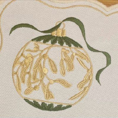 Napkin "MISTLETOE" PANI_DERIKOVSKA_MST-NP-BG-1 photo