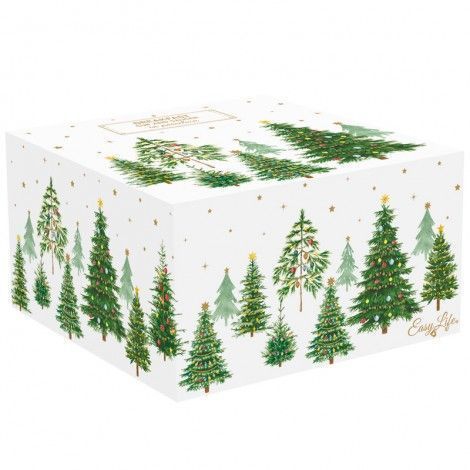 Tea cup with saucer Easy Life Festive Trees 400 ml, New Year's Easy Life111004444 photo