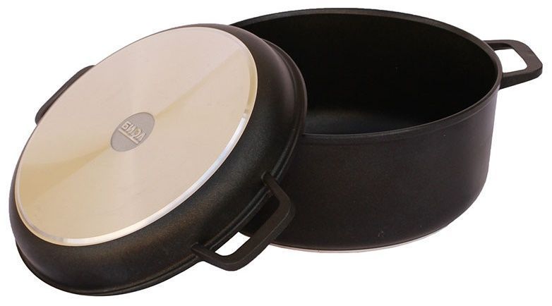Biol 4-liter non-stick pot with a lid that can also be used as a frying pan. BiolK402P photo
