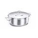 Korkmaz Astra 24x8 cm / 3.6 L round pot, with lid. KorkmazA1904 photo 1