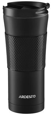 Ardesto To Go 0.45L Thermos Cup, stainless steel, black. ArdestoAR2645SMB photo