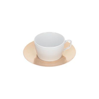 Чайная чашка с блюдцем "Cosmopolitan Mesh gold" MEISSEN_79A165-37582-1 фото