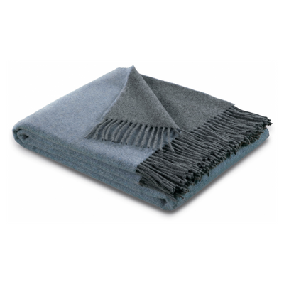 Плед Biederlack Cashmere-Plaid 490 GR Блакитний-Сірий 130x170 см 747204 фото
