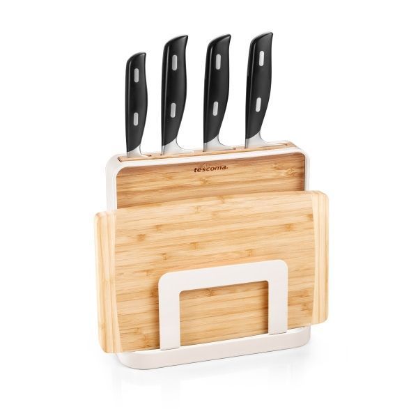 ONLINE knife and chopping board block Tescoma900893 photo
