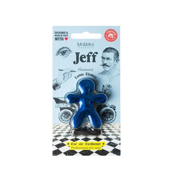 Ароматизатор в машину Mr&Mrs JEFF CHROME, Lotus Flowers - Хром Светло-голубой MR_MRS_JJEFFC03 фото