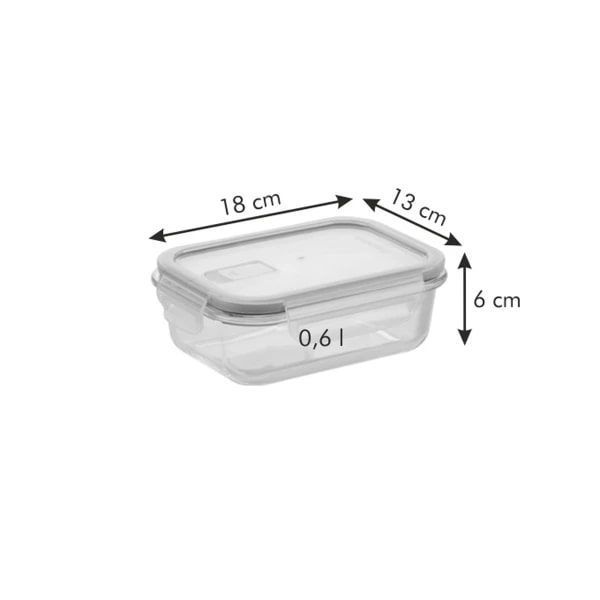 FRESHBOX Glass container 0,6 L, rectangular Tescoma892171 photo