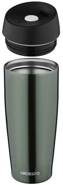 Ardesto Easy Travel 0.45L Thermos Cup, stainless steel, olive. ArdestoAR2645OLB photo