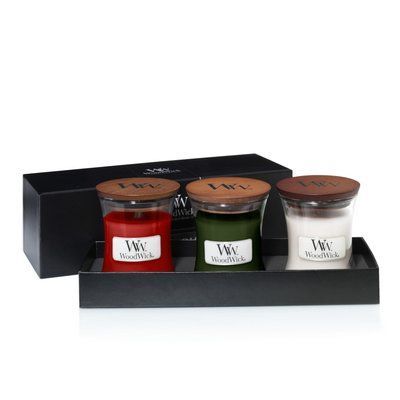 Комплект з 3 ароматичних свічок Woodwick MINI JAR GIFT SET HOLAND563123E фото