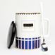 Mug with lid BonaDi Brave Heart 380 ml porcelain with spoon. BonaDi927-208 photo 2