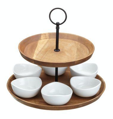 Serving set (2 levels) Artesa TWO TIER SERVING SET, 25X24CM, in a box (ART2TSTAND). ArtesaART2TSTAND photo