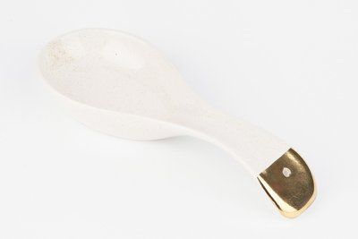 Spoon stand DCeramics 24 cm milk with gold. DCeramics1005 photo