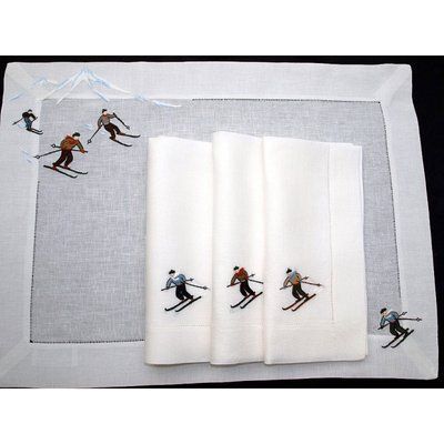 Placemat Skier ERI_TEXTILES_T62-13 photo