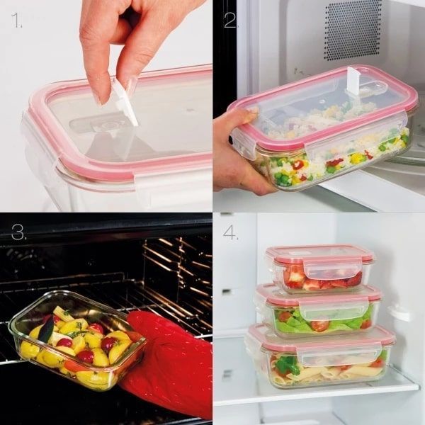 FRESHBOX Glass container 1,0 L, rectangular Tescoma892172 photo