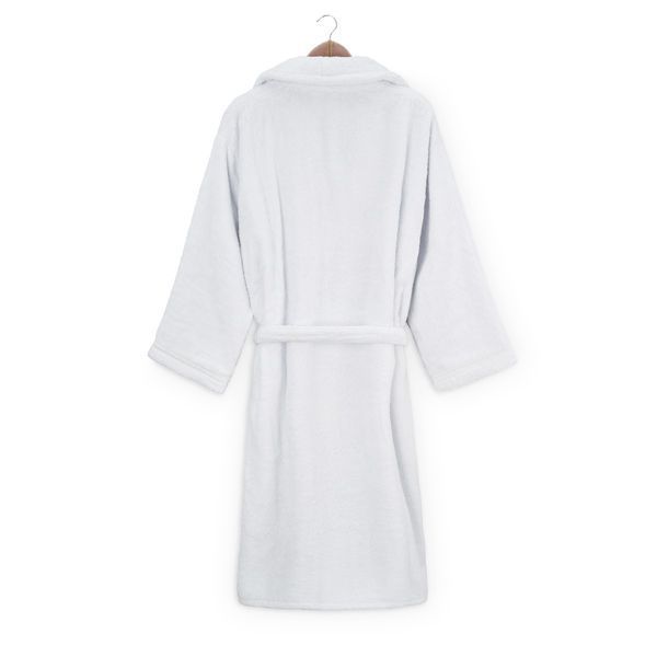 Hoodless robe "2 LINES" VILLAFLORENCE_2 LINES Bathrobe L White photo