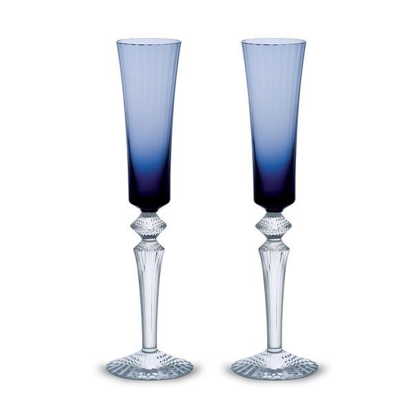 Blue champagne flute "MILLE NUITS FLUTISSIMO MIDNIGHT X2", Blue, 29 cm, 170 ml BACCARAT_2811226 photo