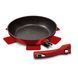 Berlinger Haus Metallic Line Burgundy Edition frying pan, 24 cm, detachable handle, plastic lid. Berlinger HausBH-1945 photo 1