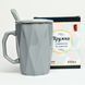 BonaDi Elegance 430 ml porcelain mug with lid and spoon. BonaDi927-228 photo 5