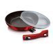 Berlinger Haus Metallic Line Burgundy Edition frying pan, 24 cm, detachable handle, plastic lid. Berlinger HausBH-1945 photo 2