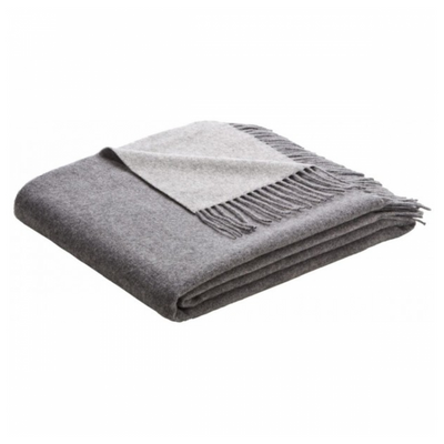 Плед Biederlack Cashmere-Plaid 490 GR Світло-сірий 130x170 см 695659 фото