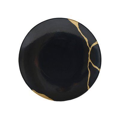 Салатна/десертна тарілка "Kintsugi Charbon" BERNARDAUD_1976/2551 фото