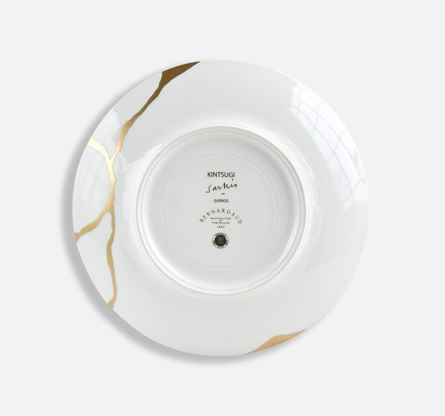 Салатна/десертна тарілка "Kintsugi Charbon" BERNARDAUD_1976/2551 фото