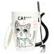 Кружка с крышкой BonaDi Funny Cats 380 мл фарфоровая с ложкой BonaDi927-229 фото 1