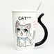 Кружка с крышкой BonaDi Funny Cats 380 мл фарфоровая с ложкой BonaDi927-229 фото 2