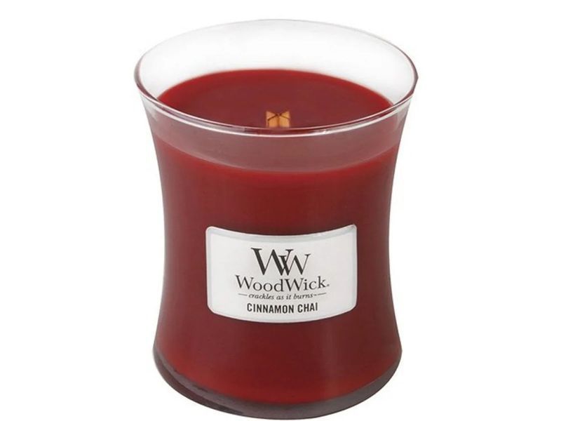 Ароматическая свеча с ароматом ванили и корицы Woodwick Ellipse Cinnamon Chai Woodwick_92104E_275 фото