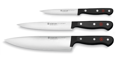 W&uuml;sthof Gourmet 3-piece knife set, black W&uuml;sthof1125060307 photo