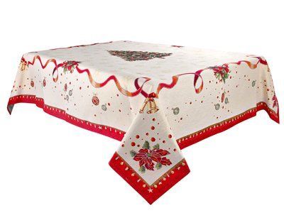 Новорічна гобеленова скатертина з люрексом Navidad Lefard lefard_716-121 фото