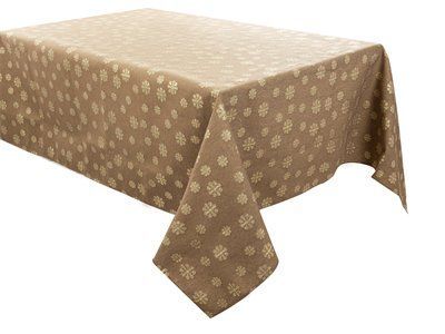 Скатертина тефлонова " KAREN LUREX TEFLON TAUPE" Lefard lefard_715-345 фото