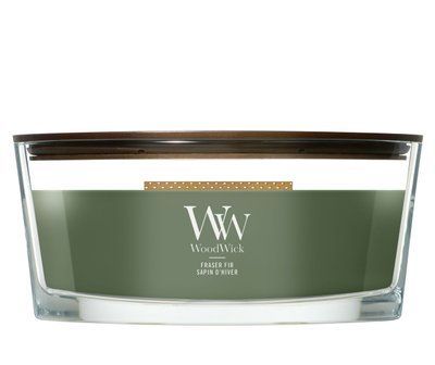 Aromatic candle with freshly cut fir scent Woodwick Ellipse Fraser Fir 453 g Woodwick_2674203E photo