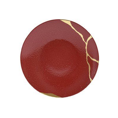 Салатна/десертна тарілка "Kintsugi Rouge Empereur" BERNARDAUD_1977/2551 фото