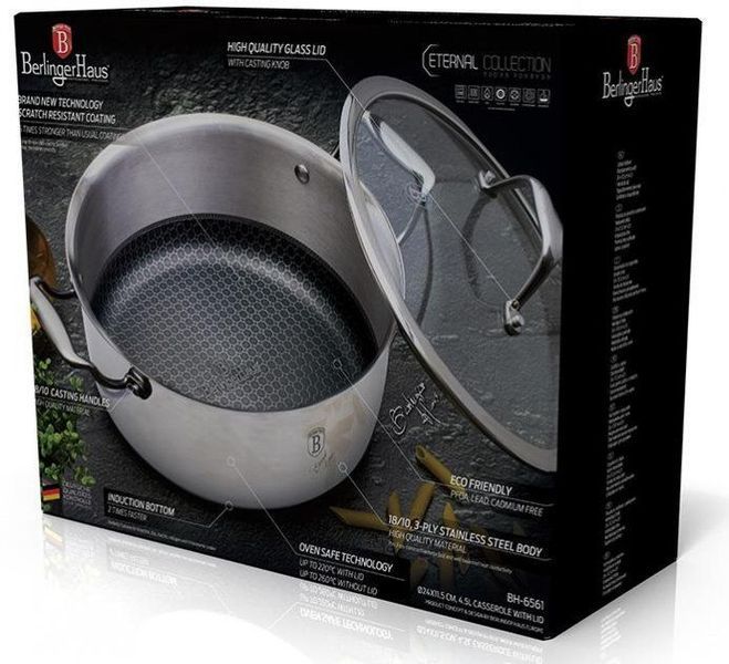 Berlinger Haus Eternal Collection 4.1L non-stick saucepan. Berlinger HausBH-6561 photo