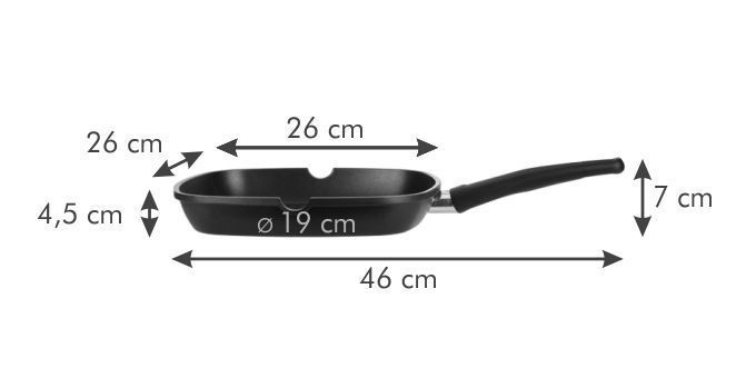 Tescoma Premium 26x26 cm non-stick grill pan Tescoma601246 photo
