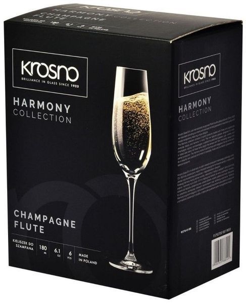 Набор из 6 бокалов для шампанского 180 мл Krosno Harmony KrosnoF579270018019850 фото