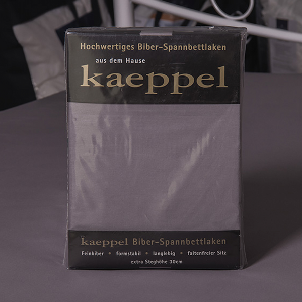 Простынь на резинке Billerbeck Kaeppel Фланель серый 200x200 см 1677-570-200х200 фото